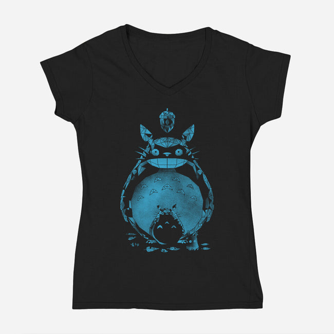 The Forest Friends-Womens-V-Neck-Tee-kharmazero