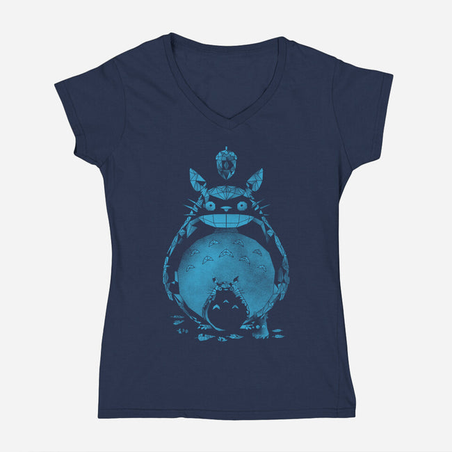 The Forest Friends-Womens-V-Neck-Tee-kharmazero