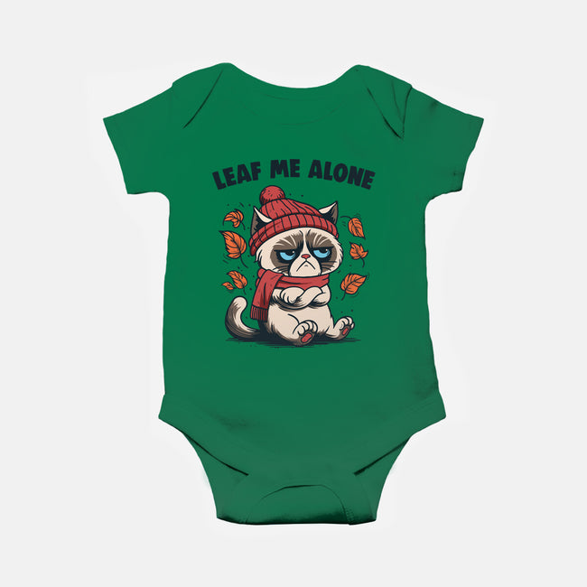 Leaf Me Alone This Fall-Baby-Basic-Onesie-Marinho