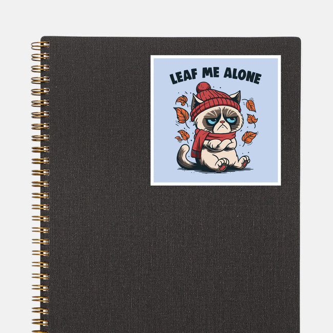 Leaf Me Alone This Fall-None-Glossy-Sticker-Marinho
