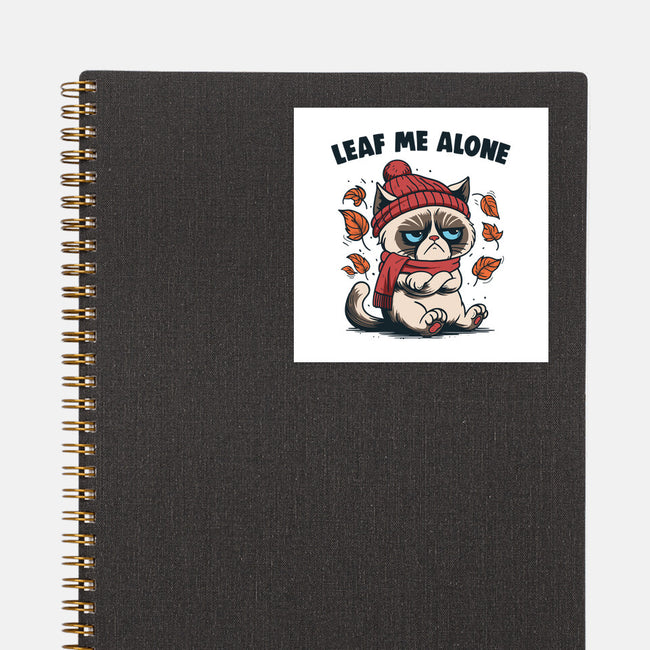 Leaf Me Alone This Fall-None-Glossy-Sticker-Marinho