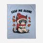 Leaf Me Alone This Fall-None-Fleece-Blanket-Marinho