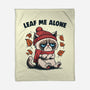Leaf Me Alone This Fall-None-Fleece-Blanket-Marinho