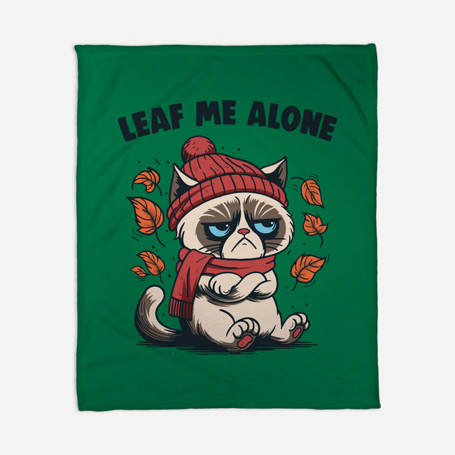 Leaf Me Alone This Fall-None-Fleece-Blanket-Marinho