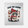 Leaf Me Alone This Fall-None-Fleece-Blanket-Marinho