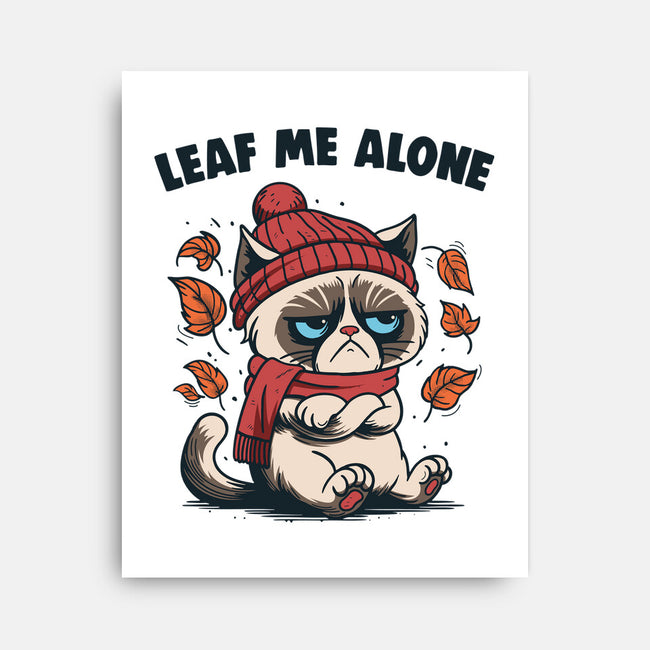 Leaf Me Alone This Fall-None-Stretched-Canvas-Marinho