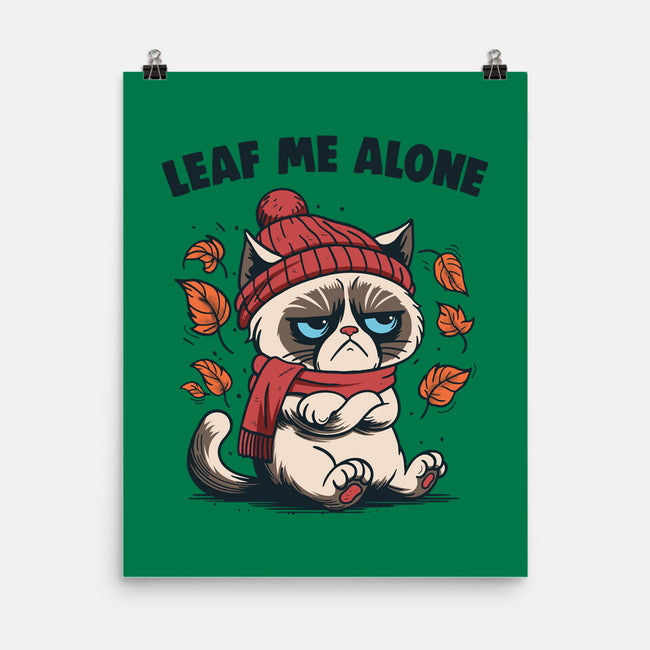 Leaf Me Alone This Fall-None-Matte-Poster-Marinho
