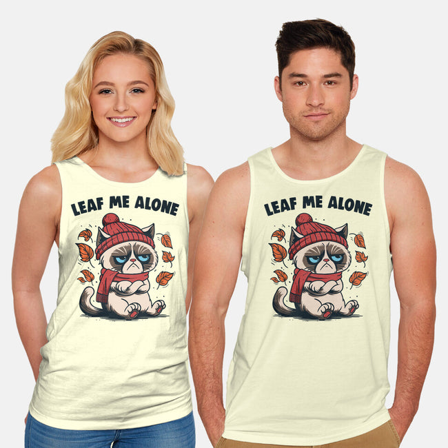 Leaf Me Alone This Fall-Unisex-Basic-Tank-Marinho