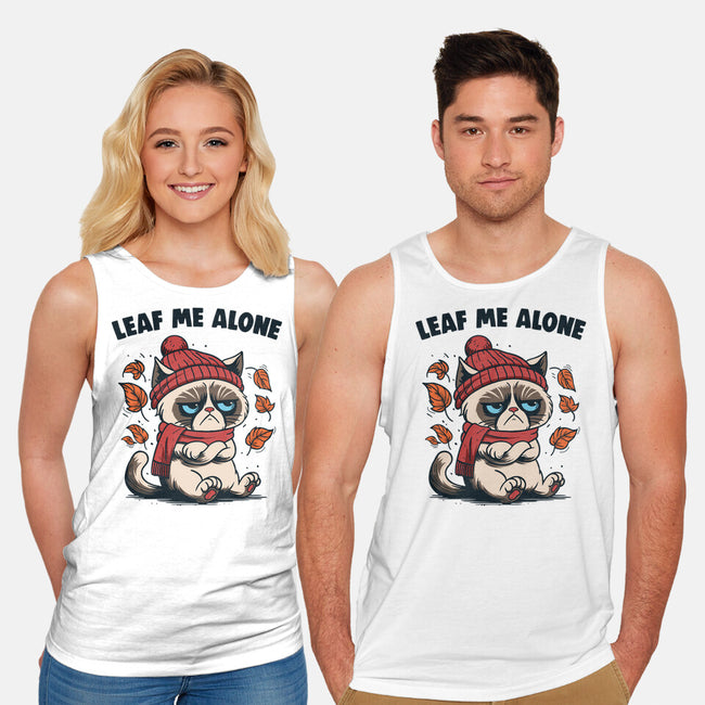 Leaf Me Alone This Fall-Unisex-Basic-Tank-Marinho
