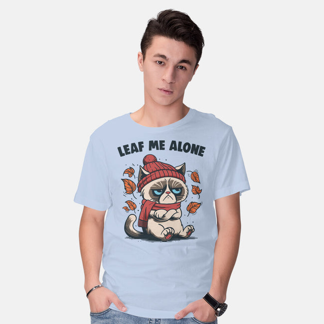 Leaf Me Alone This Fall-Mens-Basic-Tee-Marinho