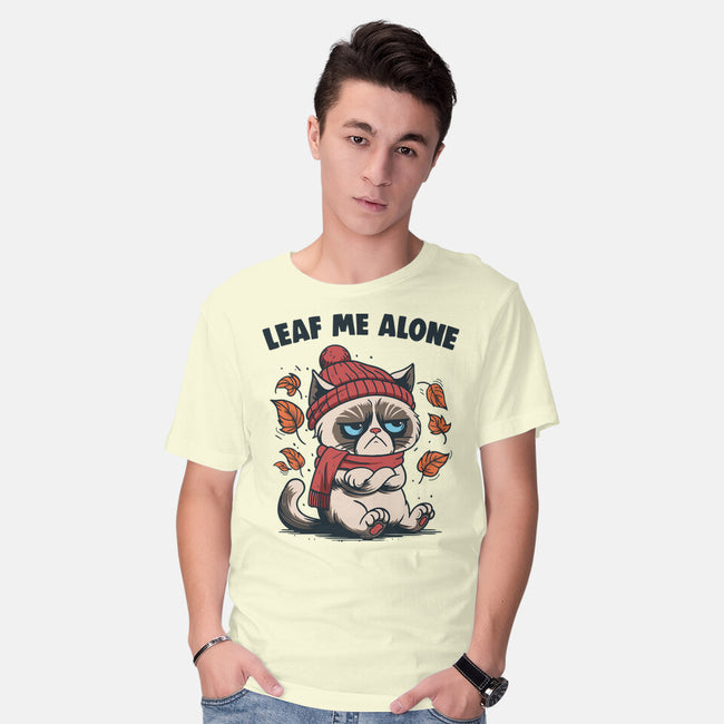 Leaf Me Alone This Fall-Mens-Basic-Tee-Marinho