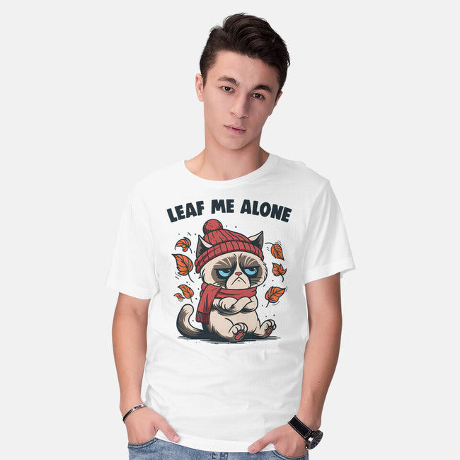 Leaf Me Alone This Fall-Mens-Basic-Tee-Marinho