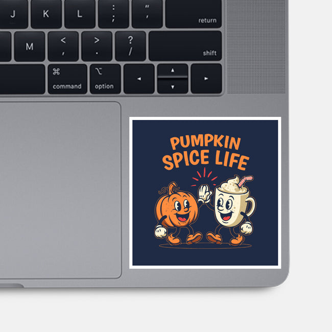 Pumpkin Spice Life-None-Glossy-Sticker-Marinho