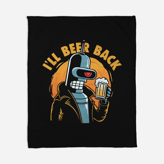 I'll Beer Back-None-Fleece-Blanket-Marinho