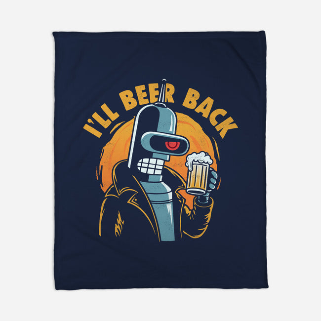 I'll Beer Back-None-Fleece-Blanket-Marinho