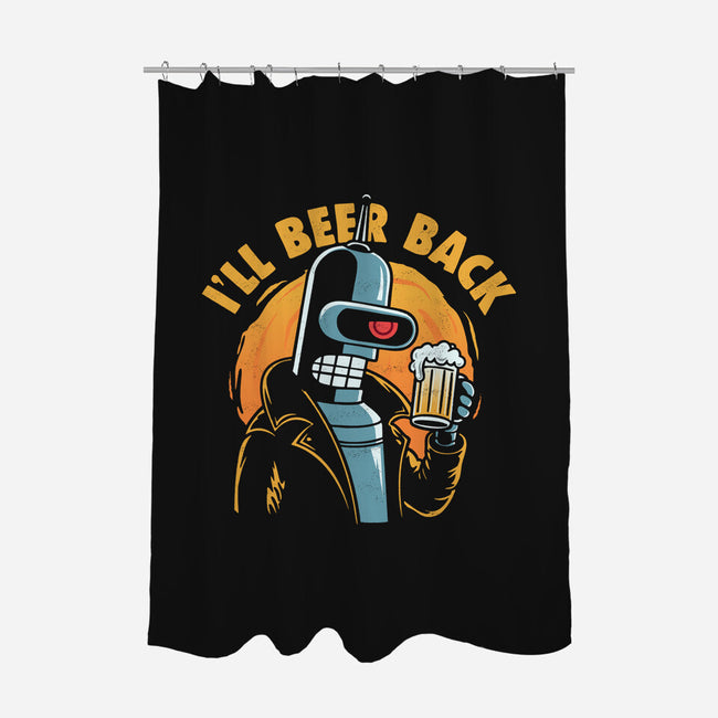 I'll Beer Back-None-Polyester-Shower Curtain-Marinho