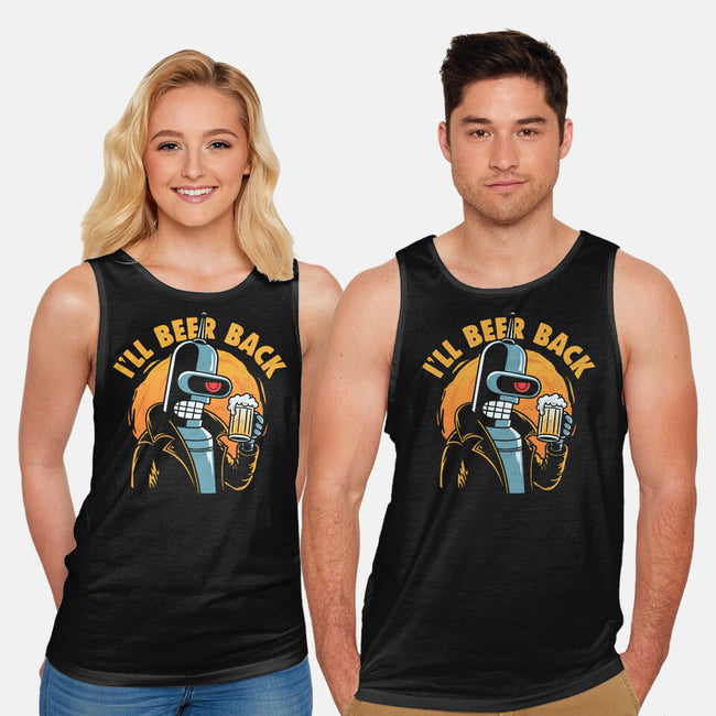I'll Beer Back-Unisex-Basic-Tank-Marinho