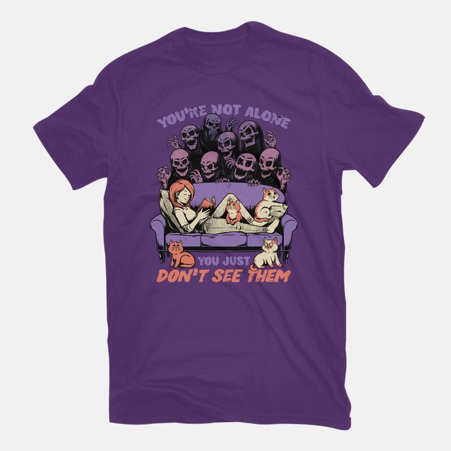 Ghosts and Cats Everywhere-Mens-Basic-Tee-Studio Mootant