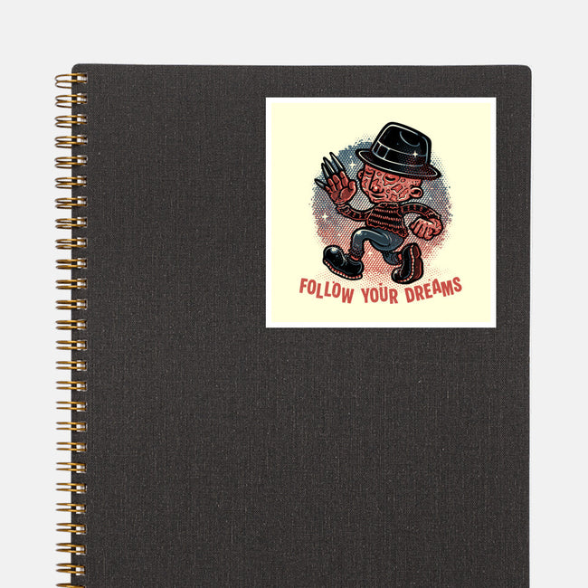 Follow Your Dreams Or Nightmares-None-Glossy-Sticker-glitchygorilla