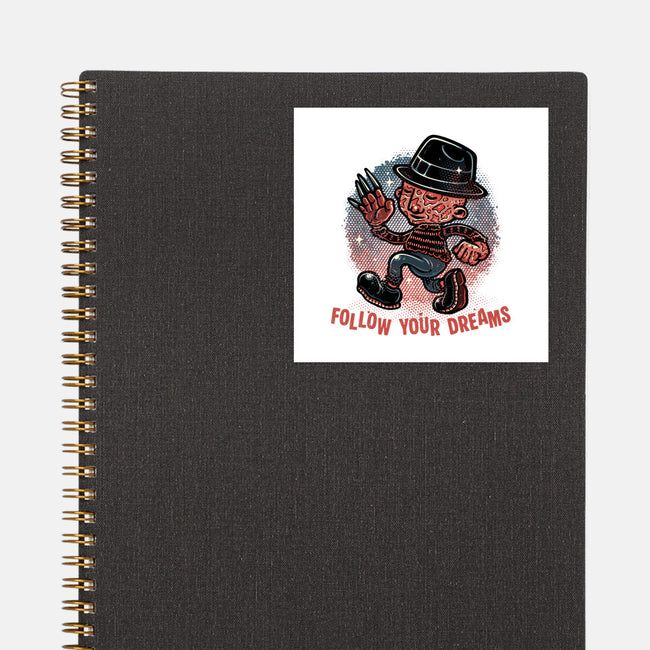 Follow Your Dreams Or Nightmares-None-Glossy-Sticker-glitchygorilla