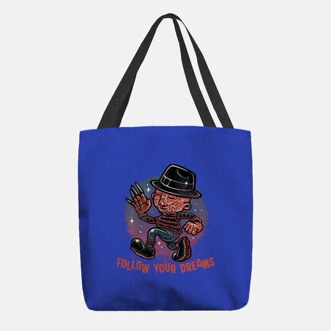 Follow Your Dreams Or Nightmares-None-Basic Tote-Bag-glitchygorilla