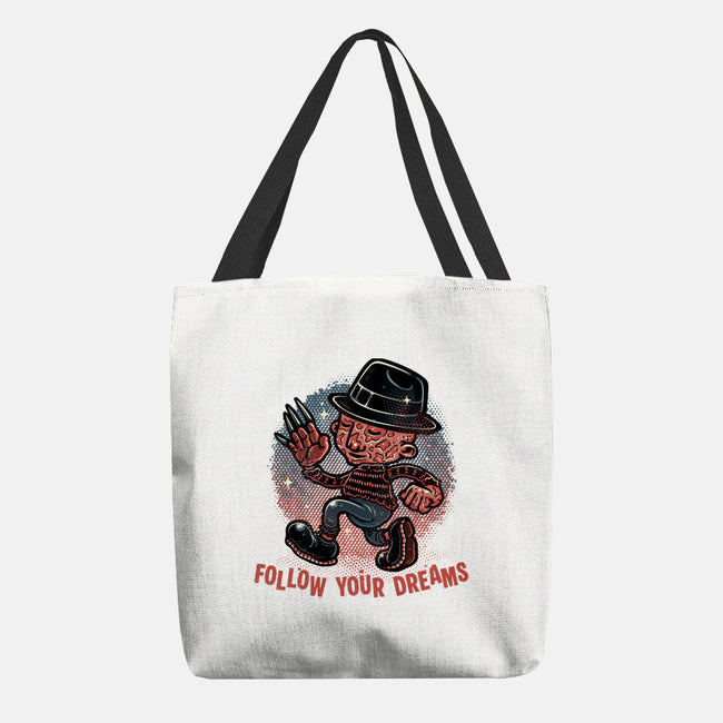 Follow Your Dreams Or Nightmares-None-Basic Tote-Bag-glitchygorilla