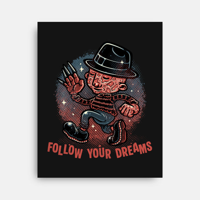 Follow Your Dreams Or Nightmares-None-Stretched-Canvas-glitchygorilla