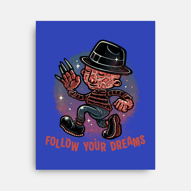 Follow Your Dreams Or Nightmares-None-Stretched-Canvas-glitchygorilla