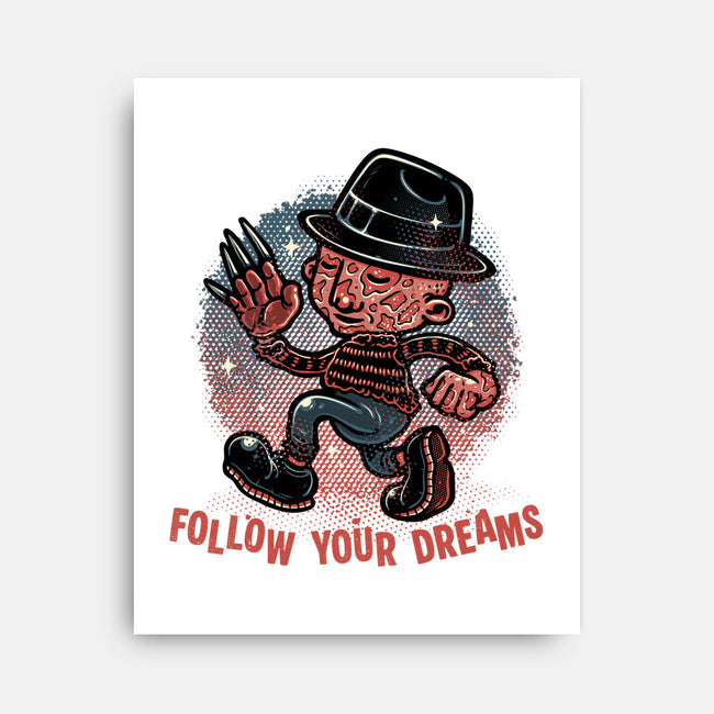 Follow Your Dreams Or Nightmares-None-Stretched-Canvas-glitchygorilla