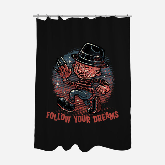 Follow Your Dreams Or Nightmares-None-Polyester-Shower Curtain-glitchygorilla