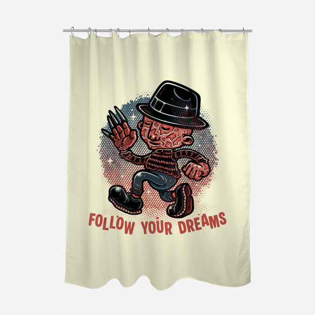 Follow Your Dreams Or Nightmares-None-Polyester-Shower Curtain-glitchygorilla