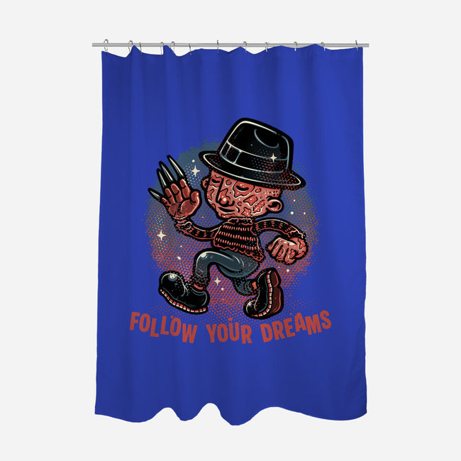 Follow Your Dreams Or Nightmares-None-Polyester-Shower Curtain-glitchygorilla
