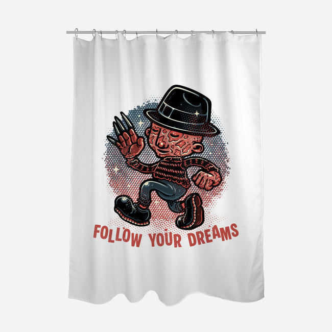 Follow Your Dreams Or Nightmares-None-Polyester-Shower Curtain-glitchygorilla