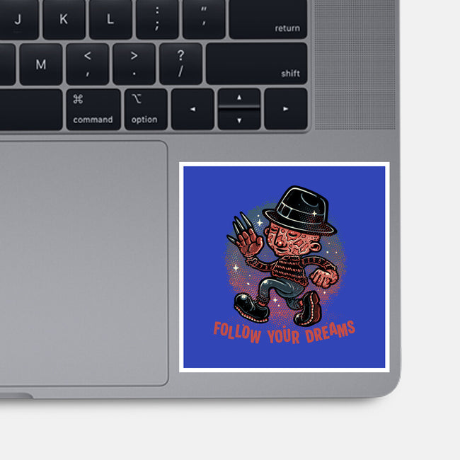 Follow Your Dreams Or Nightmares-None-Glossy-Sticker-glitchygorilla