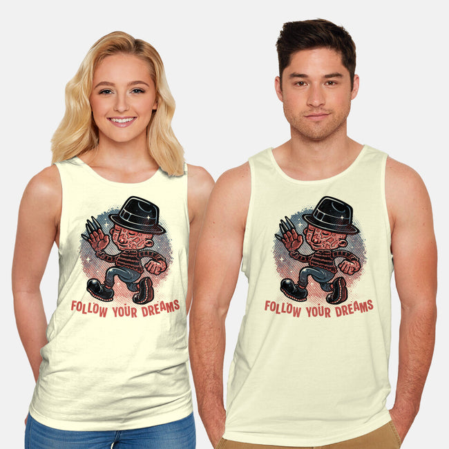 Follow Your Dreams Or Nightmares-Unisex-Basic-Tank-glitchygorilla