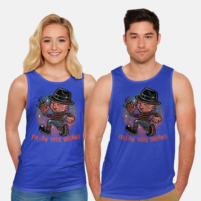 Follow Your Dreams Or Nightmares-Unisex-Basic-Tank-glitchygorilla