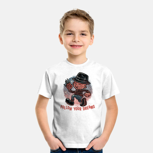Follow Your Dreams Or Nightmares-Youth-Basic-Tee-glitchygorilla