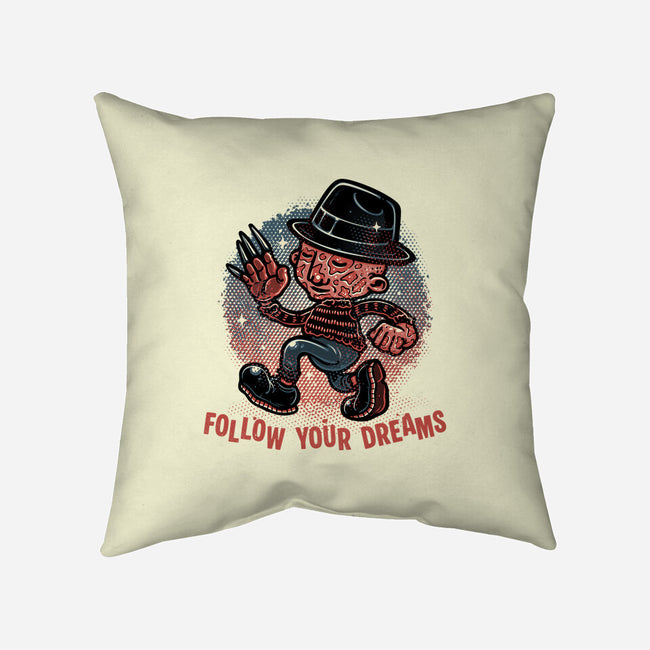 Follow Your Dreams Or Nightmares-None-Removable Cover w Insert-Throw Pillow-glitchygorilla