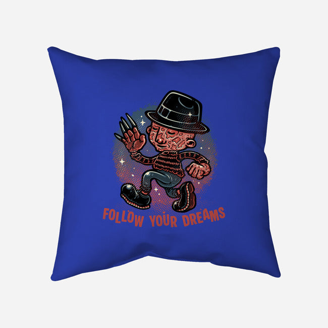 Follow Your Dreams Or Nightmares-None-Removable Cover w Insert-Throw Pillow-glitchygorilla