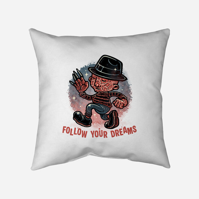 Follow Your Dreams Or Nightmares-None-Removable Cover w Insert-Throw Pillow-glitchygorilla