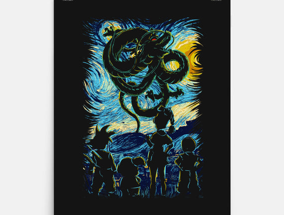 Dragon In Strry Night