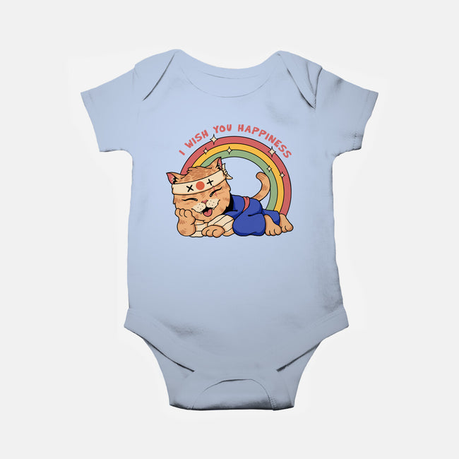 Happy Meowster-Baby-Basic-Onesie-vp021