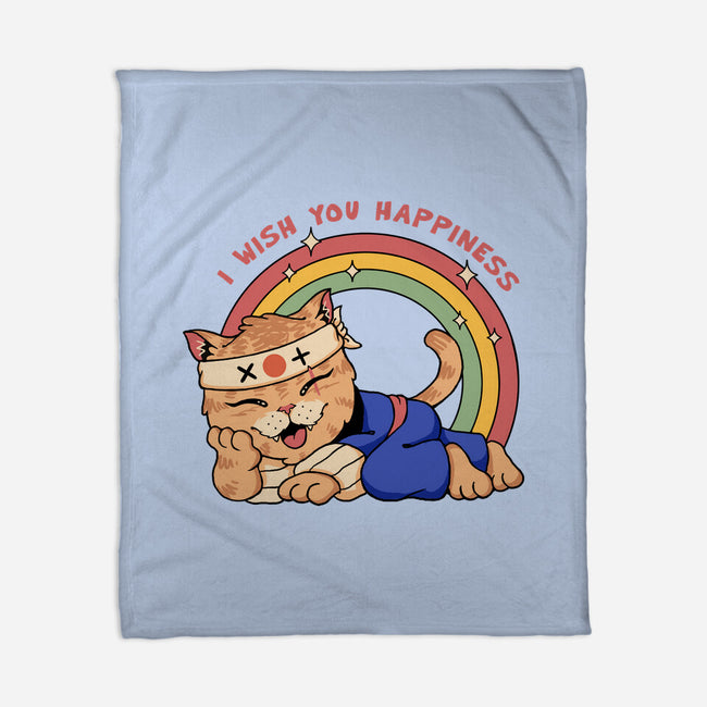 Happy Meowster-None-Fleece-Blanket-vp021
