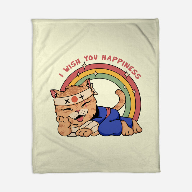 Happy Meowster-None-Fleece-Blanket-vp021