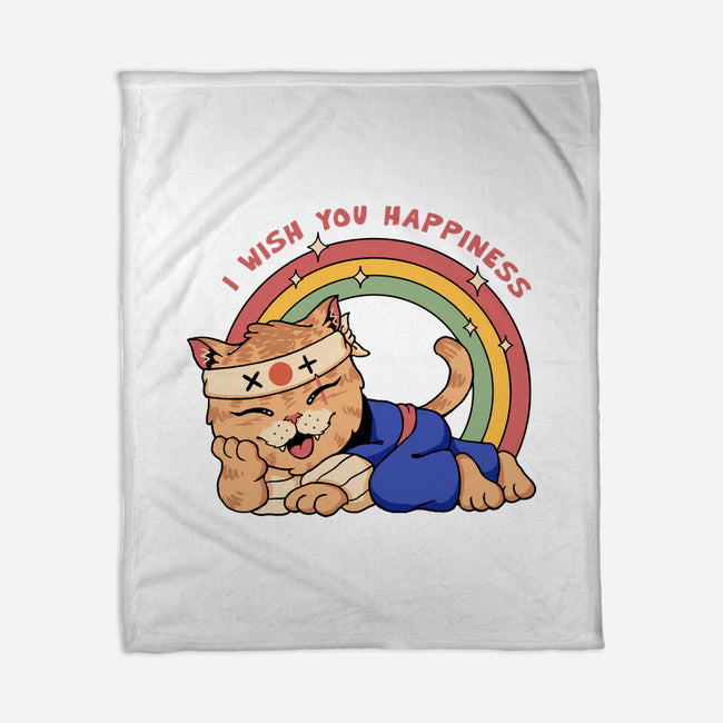 Happy Meowster-None-Fleece-Blanket-vp021