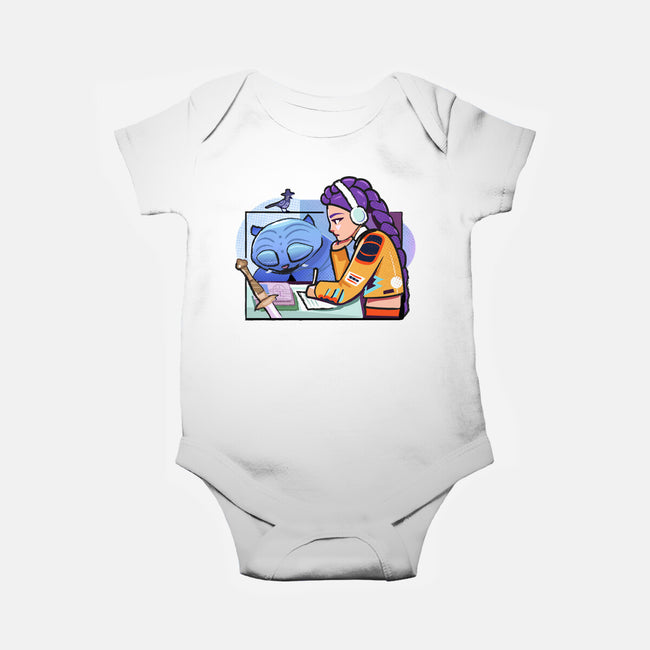 K-pop Mix-Baby-Basic-Onesie-Vanadium
