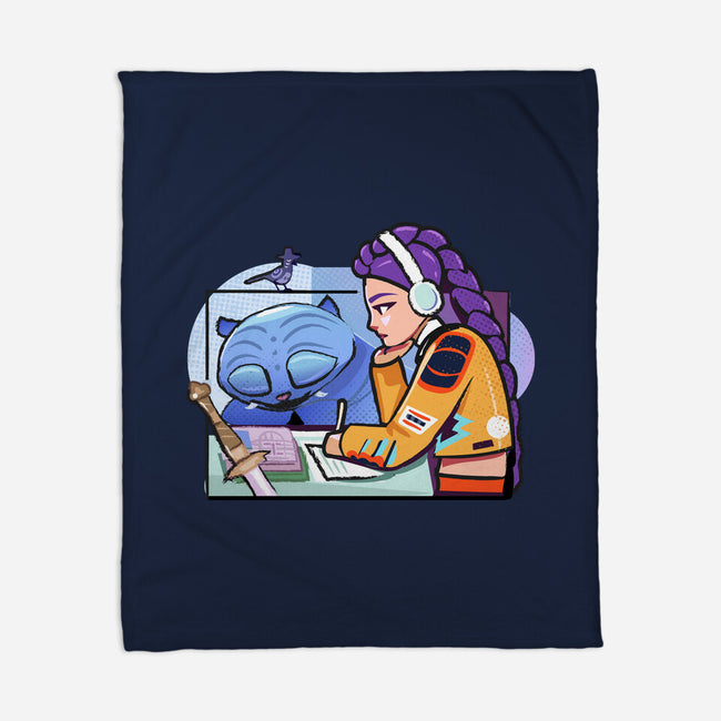 K-pop Mix-None-Fleece-Blanket-Vanadium