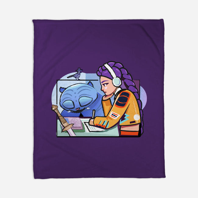 K-pop Mix-None-Fleece-Blanket-Vanadium