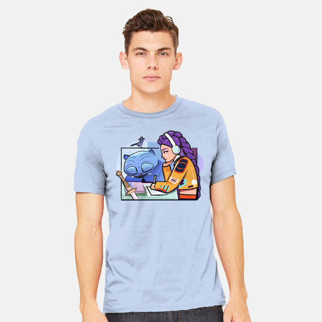 K-pop Mix-Mens-Heavyweight-Tee-Vanadium