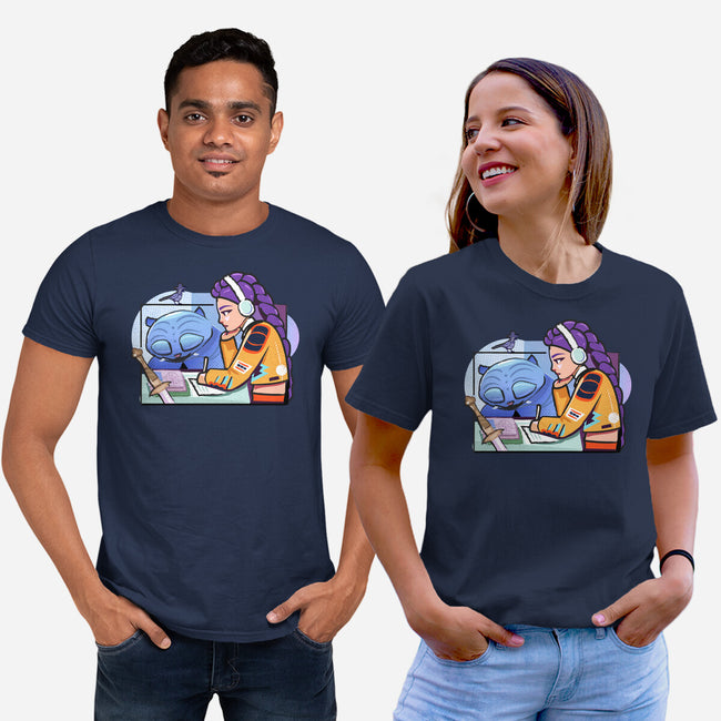 K-pop Mix-Unisex-Basic-Tee-Vanadium